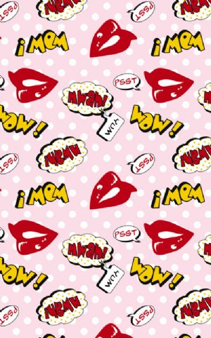 Click Props Hintergrund Vinyl mit Bild Lips Pink 1,52 x 2,44m Nr. CP-590907