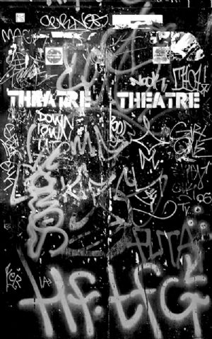 Click Props Hintergrund Vinyl mit Bild Graffiti Door 1 1,52 x 2,44m Nr. CP-590802
