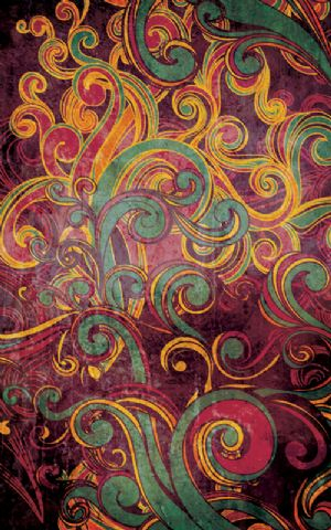 Click Props Hintergrund Vinyl mit Bild Floral Swirls Purple 1,52 x 2,44m Nr. CP-591267