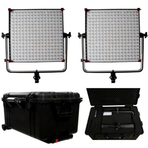 Linkstar LED Lampe Set Dimmbar mit Koffer X5.12 auf 230V Nr. FE-564133