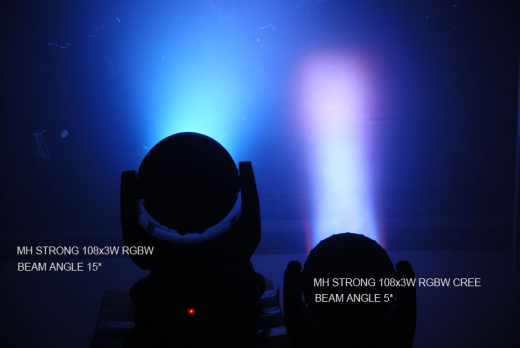 LED MOVING HEAD STRONG II 108x3W RGBW CREE BEAM 5?/25? No. FP-F7000577