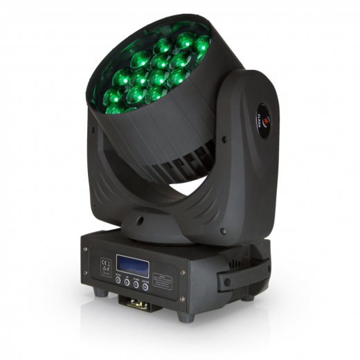 LED Moving Head WASH 19x15W RGBW 4w1 ZOOM Osram Nr. FP-F7000530