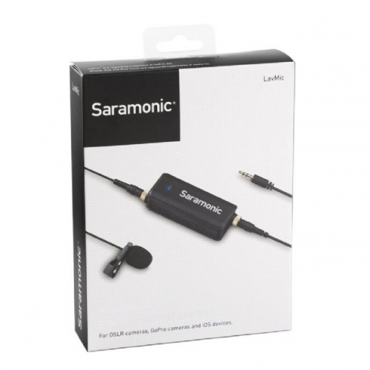Saramonic Dual Audio Mixer LavMic with Lavalier Microphone for DSLR/GoPro/Smartphones No. FE-189405