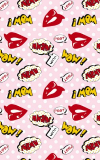 Click Props Hintergrund Vinyl mit Bild Lips Pink 1,52 x 2,44m Nr. CP-590907