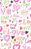 Click Props Hintergrund Vinyl mit Bild Love & Kisses 1,52 x 2,44m Nr. CP-590912