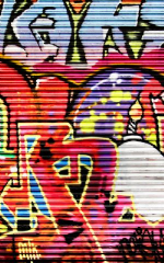 Click Props Background Vinyl with Print Shutter Graffiti 2 1.52 x 2.44M No. CP-590817