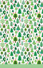 Click Props Background Vinyl with Print Christmas Trees 1.52 x 2.44M No. CP-590412