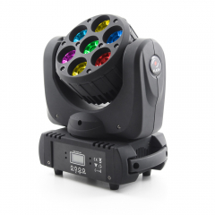 LED MOVING HEAD BEAM 7x15W RGBW 4in1 OSRAM 8? - 7 Sektionen Nr. FP-F7000563a